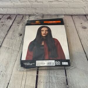 Happy Halloween Long Black Halloween Costume Wig